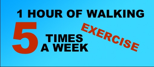Exercise 5 Times A Week (1 Hour per Day)