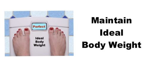 Maintain Ideal Body Weight (1)